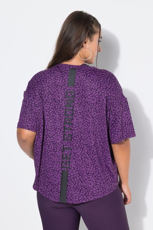 Get Strong Leopard Print Performance Tee