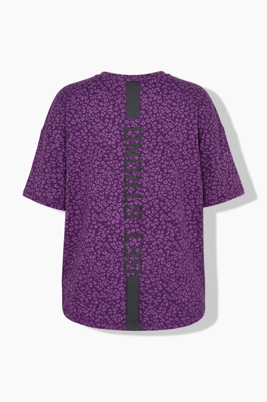 Get Strong Leopard Print Performance Tee