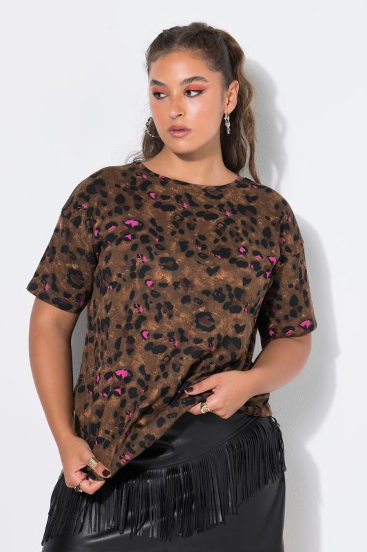 Leopard Print Short Sleeve Tee