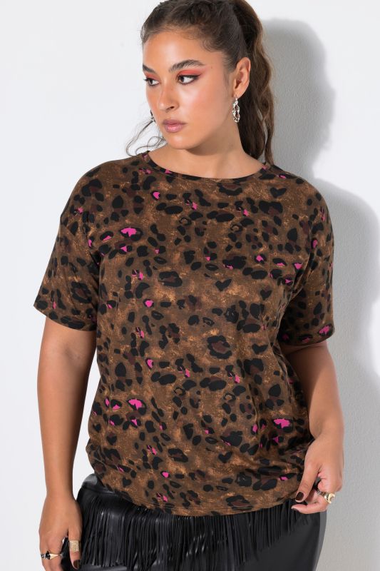 Leopard Print Short Sleeve Tee
