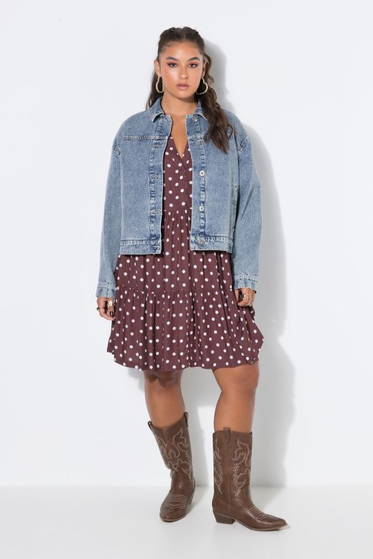 Rhinestone Fringed Denim Jacket