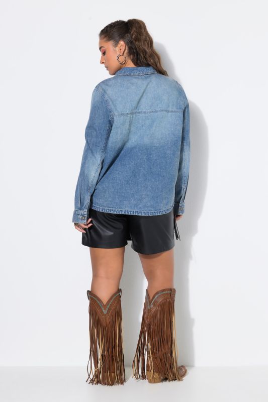 Rivet Studded Denim Shirt