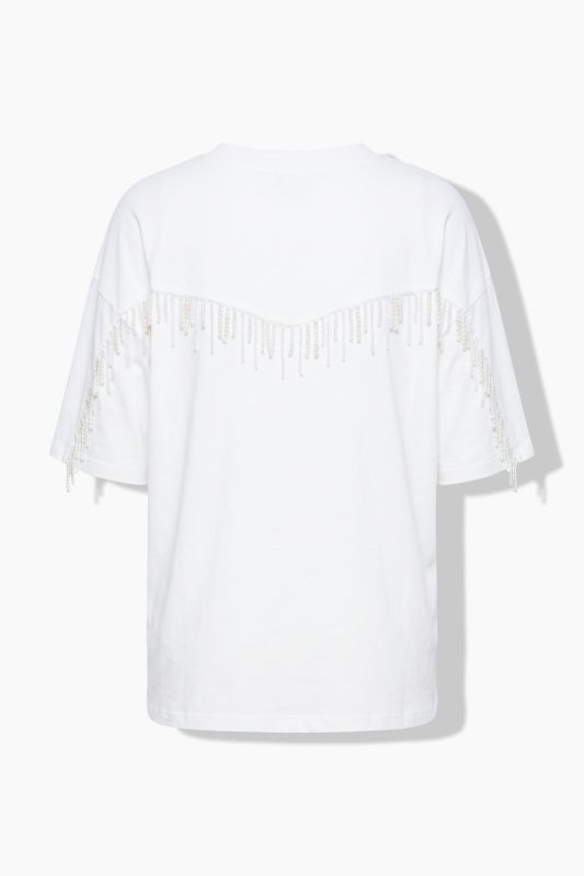 Pearl Fringe Oversized Tee