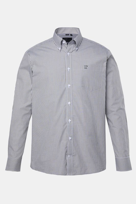 Easy Care Button Down Collar Comfort Fit Check Shirt