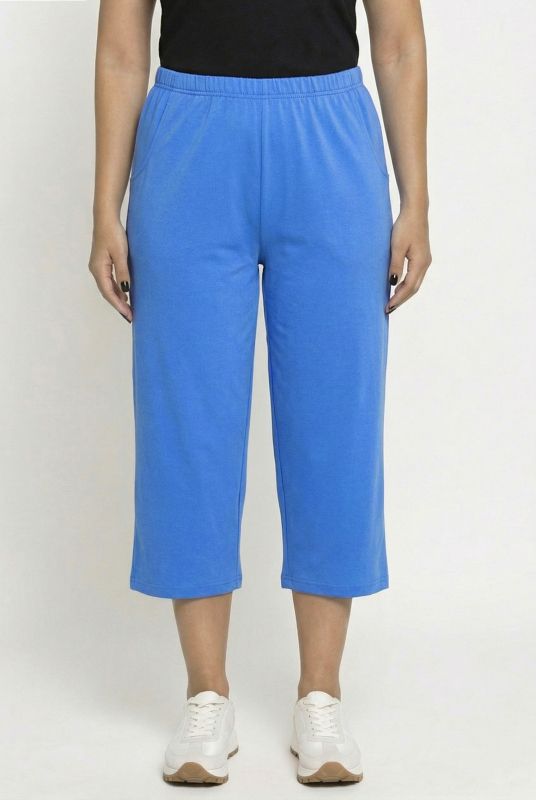 Cotton Knit Crop Pants