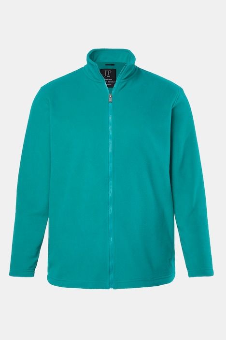 Fleece jacket, outdoor, stand-up collar, zip pockets, up to 8 XL