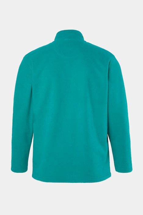 Fleece jacket, outdoor, stand-up collar, zip pockets, up to 8 XL