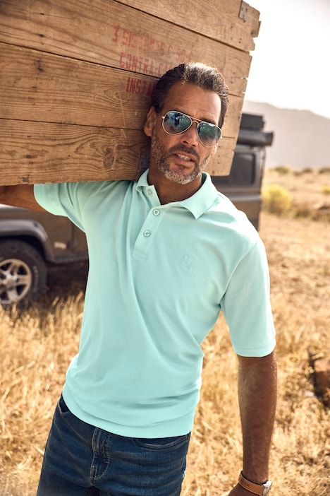 Belly Fit Cotton Piqué Polo Shirt