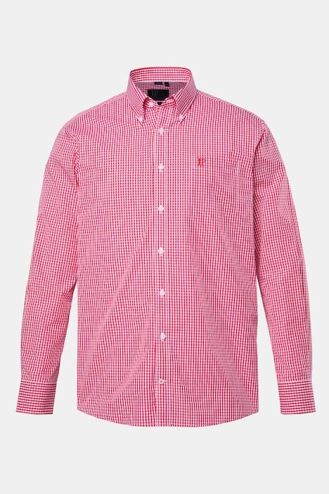 Easy Care Button Down Collar Comfort Fit Check Shirt