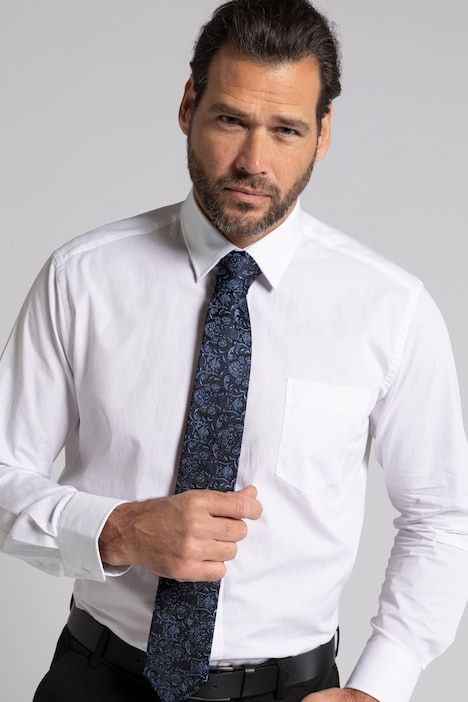 Silk tie, floral print, width approx. 3"