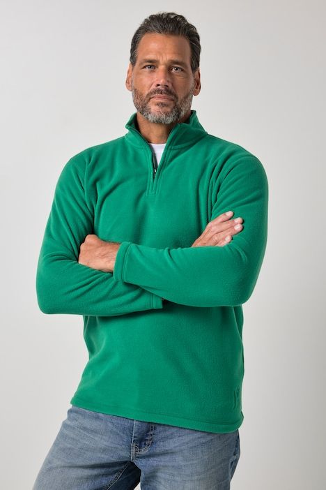 Half-zip, fleece, stand-up collar, zip, ultra-light