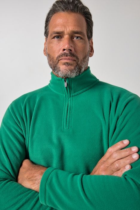 Half-zip, fleece, stand-up collar, zip, ultra-light