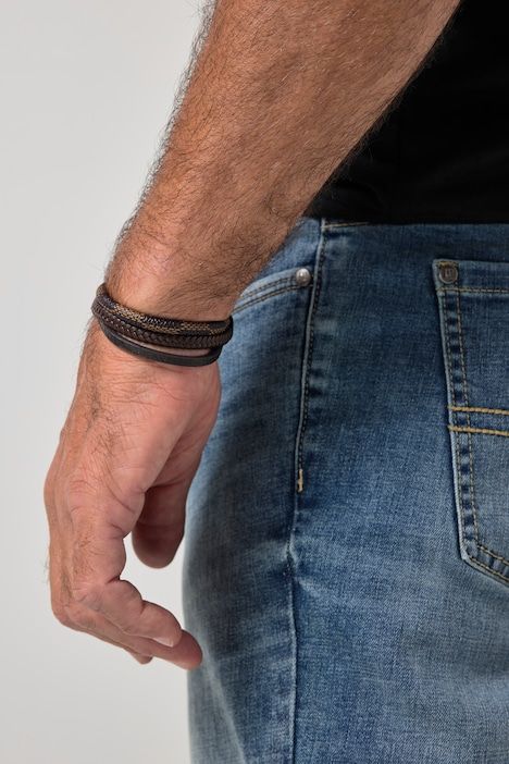 Bracelet, extra long, metal clasp