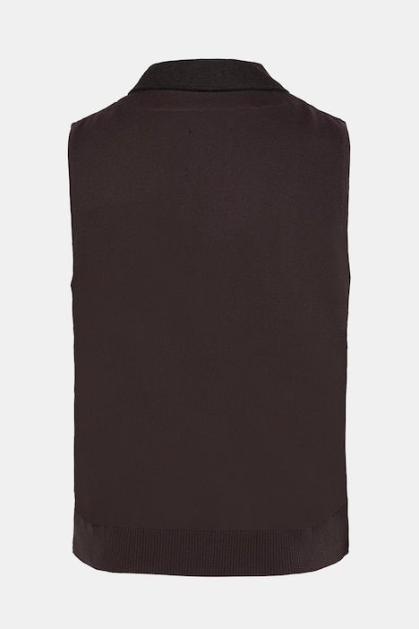 JP 1880 tweed vest FLEXNAMIC®, lapel, knitted back