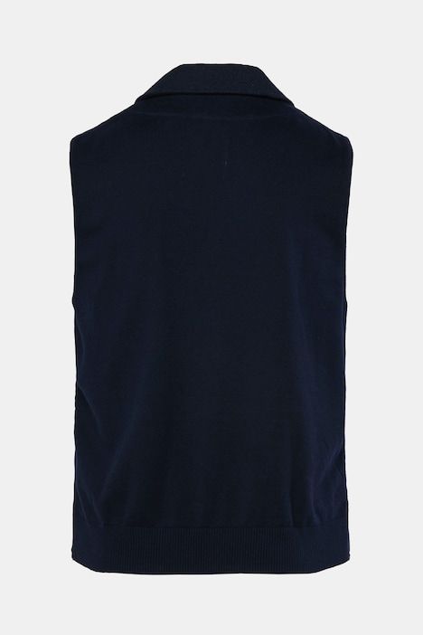 JP 1880 tweed vest FLEXNAMIC®, lapel, knitted back