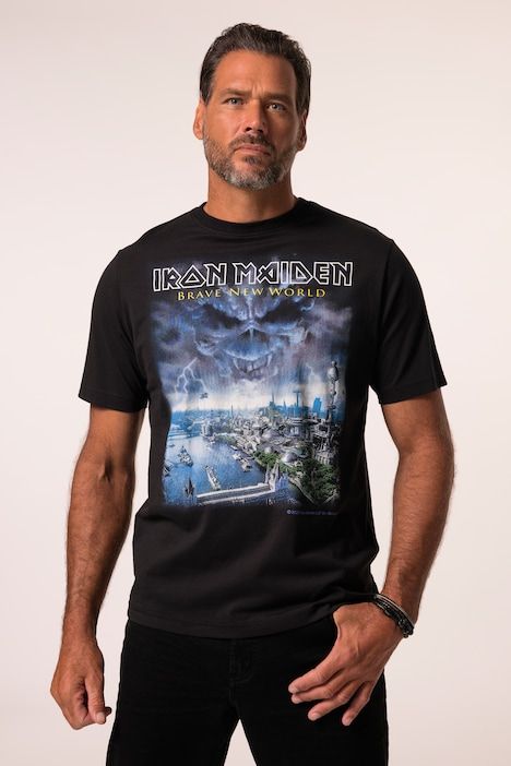 Тениска с голям принт Iron Maiden