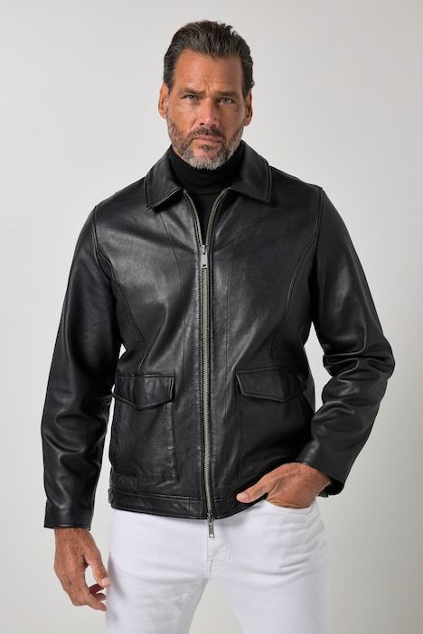 Leather jacket, lamb nappa