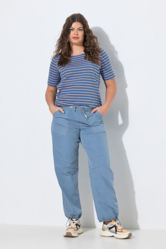 Wide Leg Drawstring Waist Pants