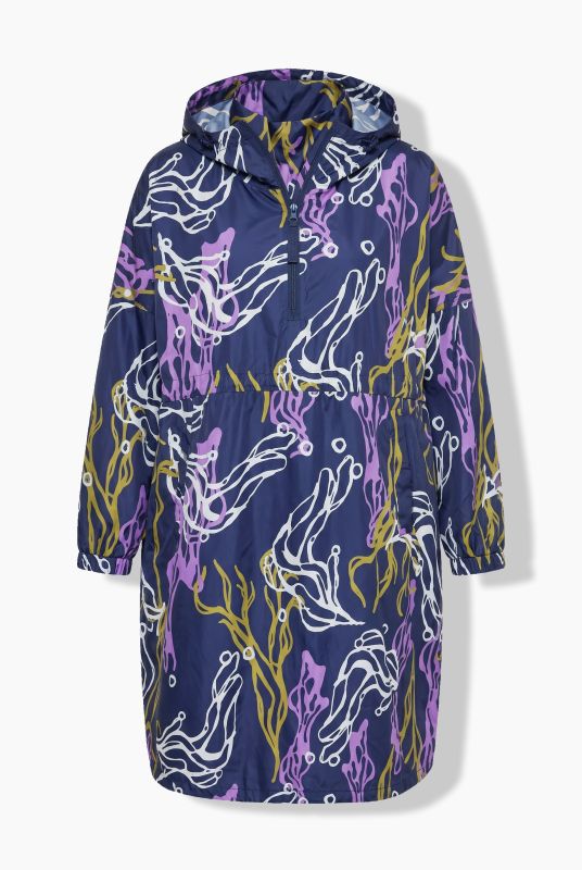 Seaweed Print Rain Poncho