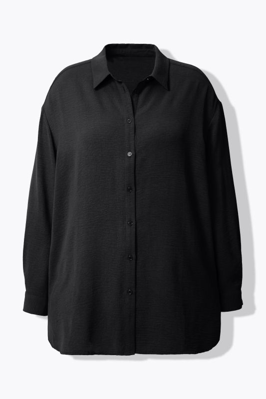 Airy Crepe Shirt Blouse