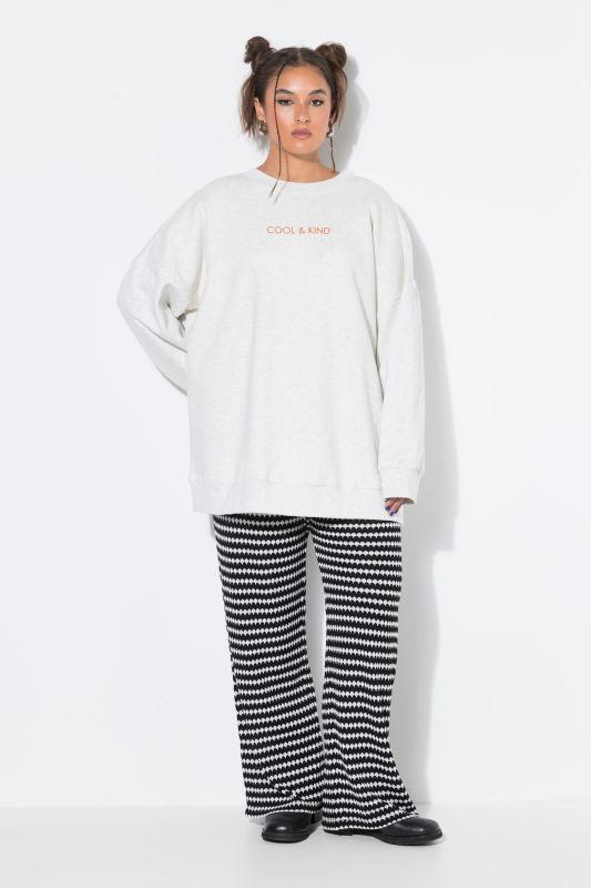 Sweatshirt, oversized shape, back bow print
