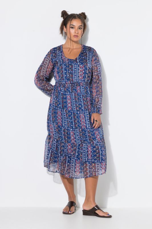 Chiffon midi dress