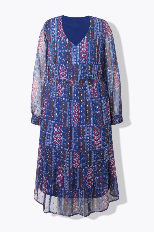 Chiffon midi dress