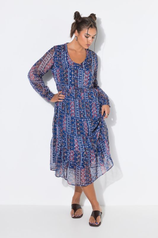 Chiffon midi dress