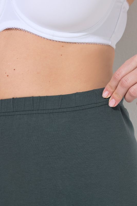 Basic Stretch Knit Ankle Length Leggings