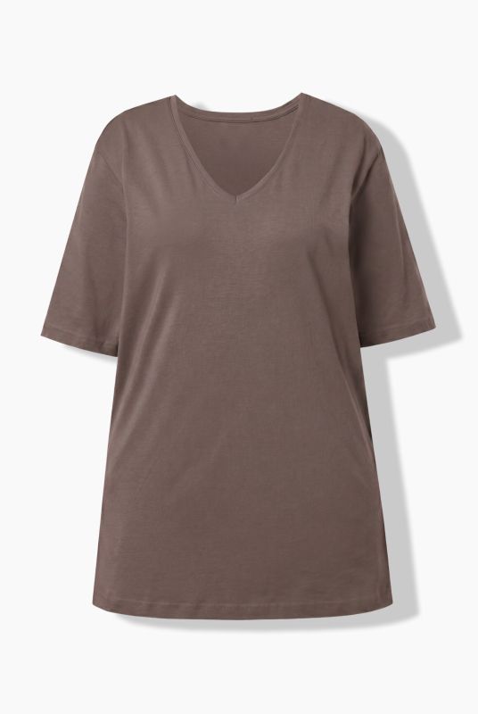Basic V-Neck Relaxed Fit Short Sleeve Tee