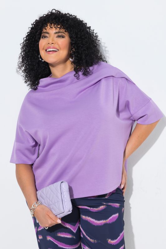 Суитчър с асиметрична драперия