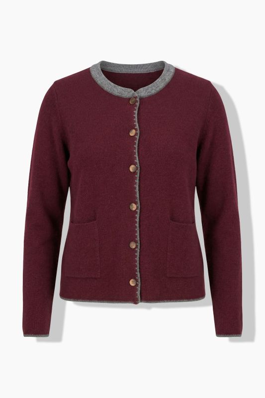 Knit Deer Motif Cardigan