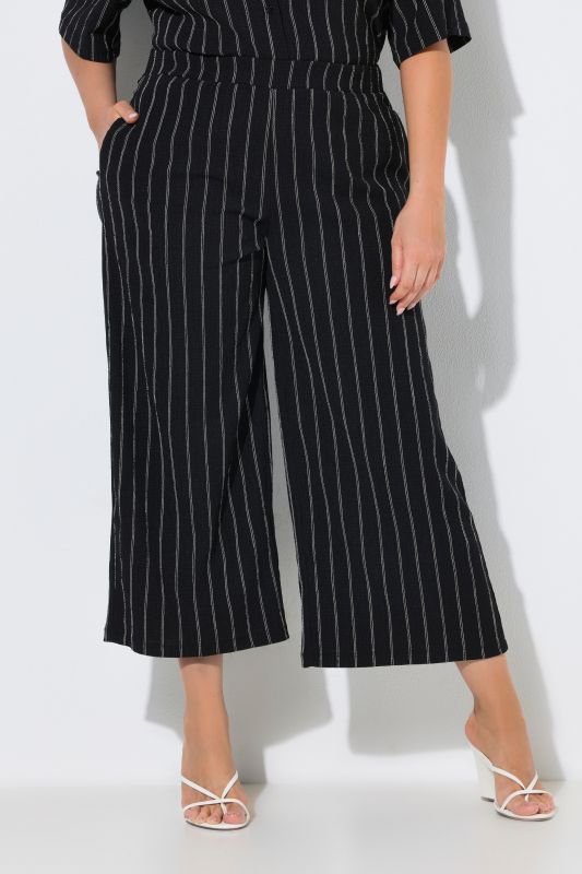 Pinstripe Wide Leg Pants