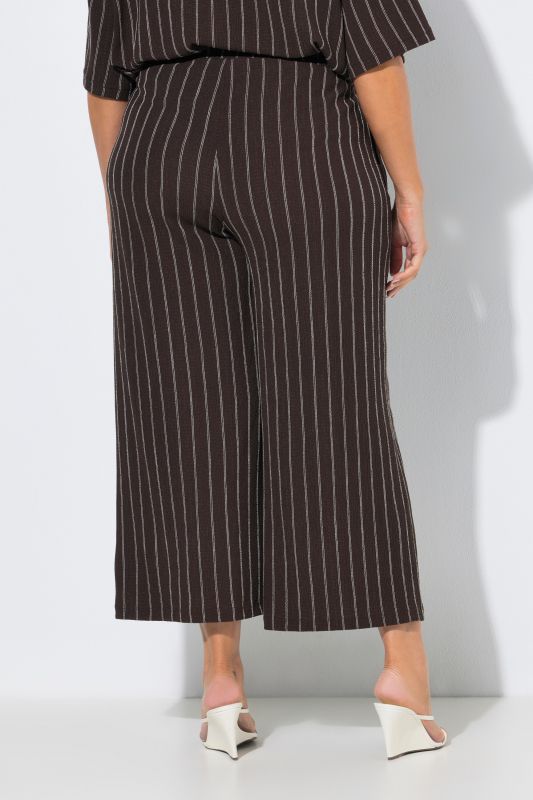 Pinstripe Wide Leg Pants