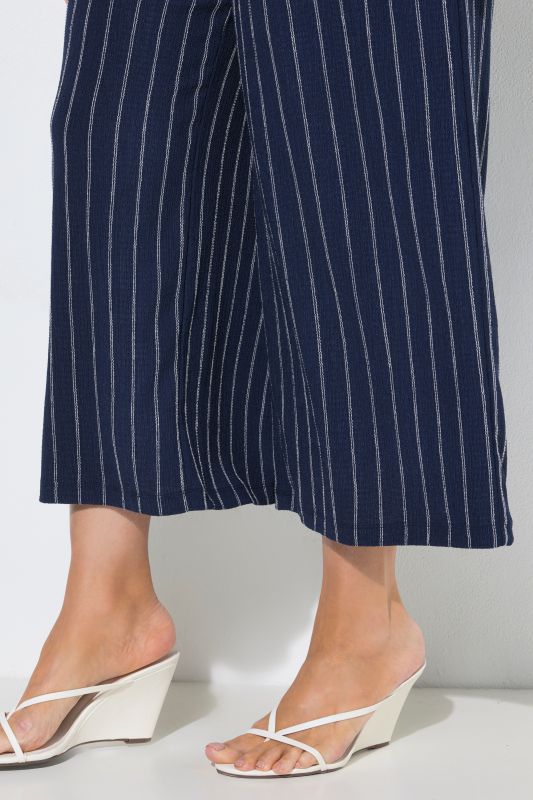 Pinstripe Wide Leg Pants