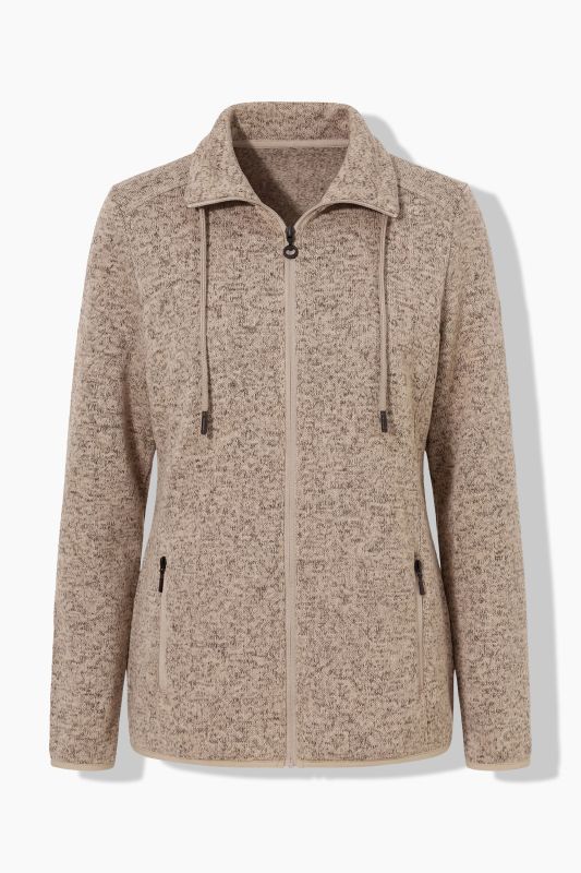 Heather Knit Fleece Jacket