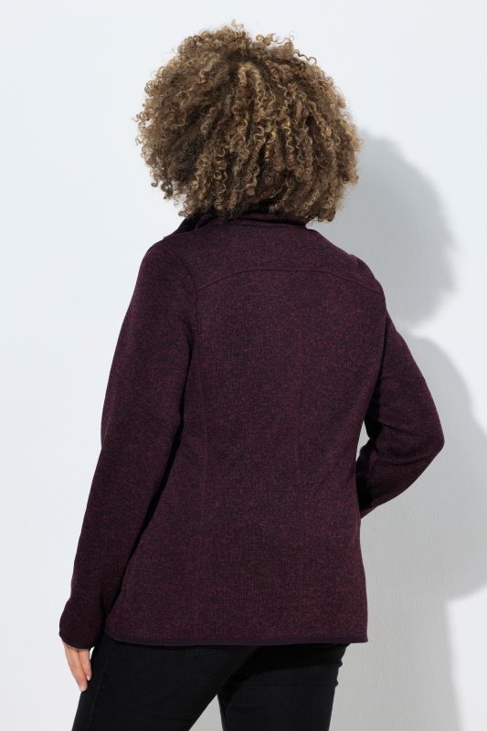 Heather Knit Fleece Jacket