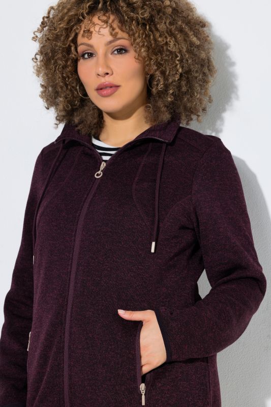 Heather Knit Fleece Jacket