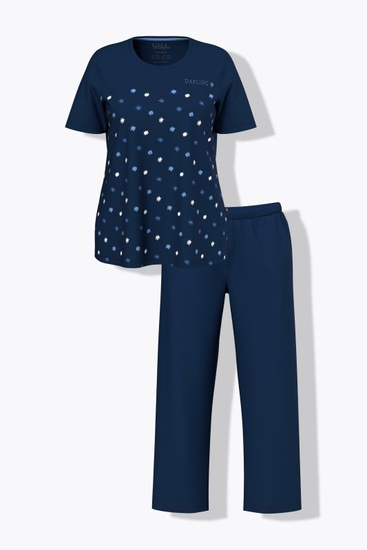 Flower Rain Two Piece Pajama Set