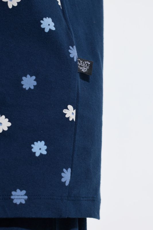Flower Rain Two Piece Pajama Set