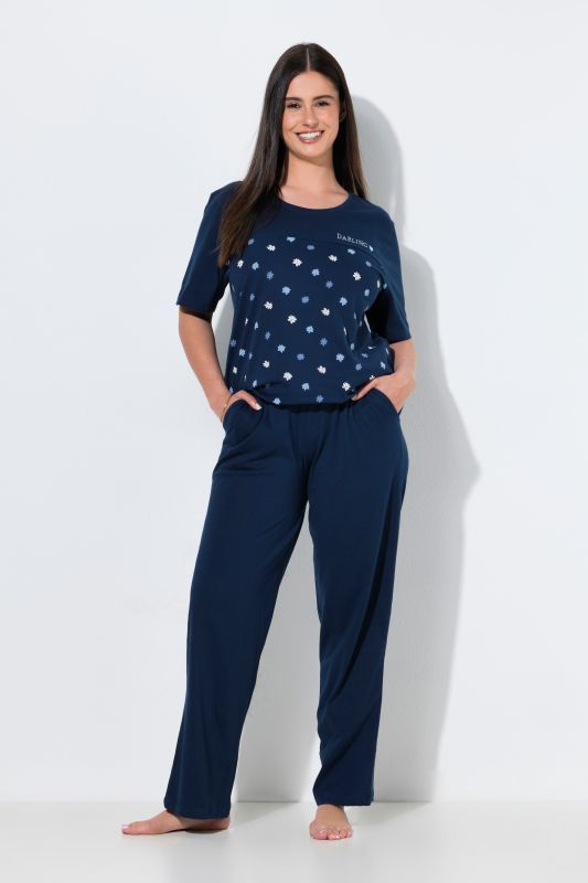 Flower Rain Two Piece Pajama Set