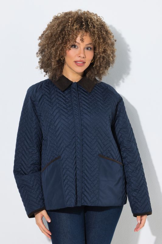 HYPRAR Herringbone Quilted Water-Repellent Jacket