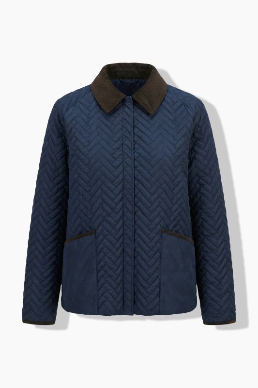 HYPRAR Herringbone Quilted Water-Repellent Jacket