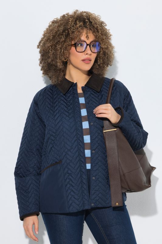 HYPRAR Herringbone Quilted Water-Repellent Jacket