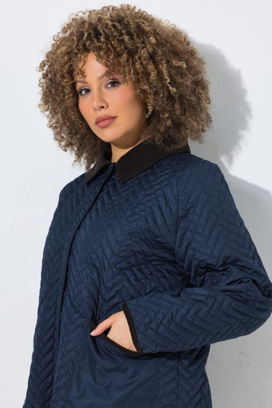 HYPRAR Herringbone Quilted Water-Repellent Jacket