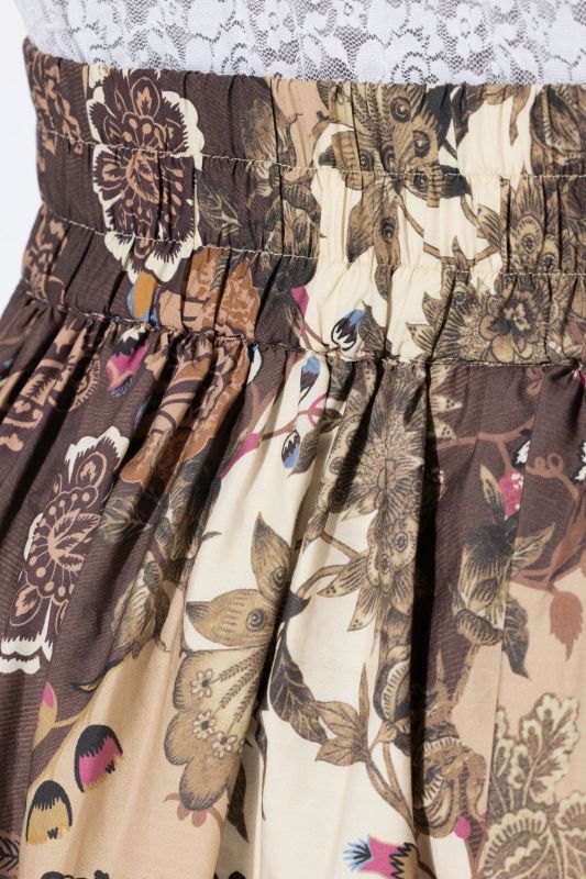 Country Paisley Comfort Waist Pleated Skirt