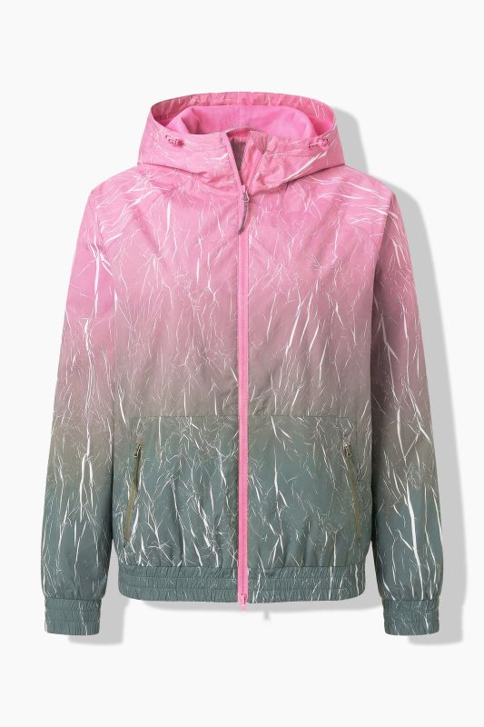 Crackle Gradient Triple-Function Coat