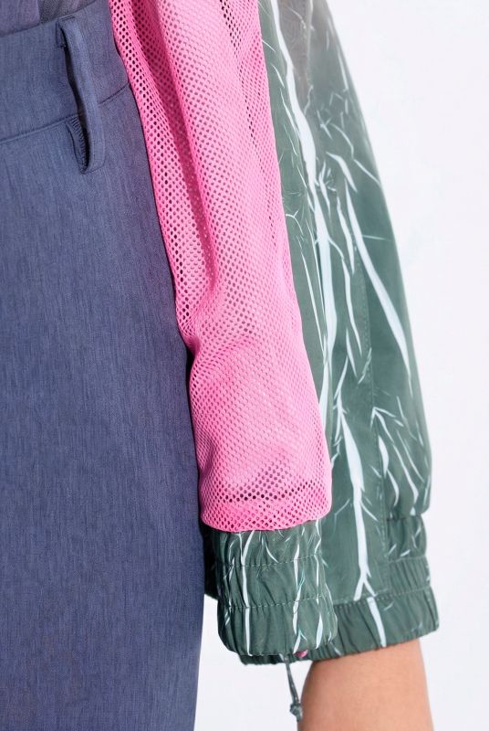 Crackle Gradient Triple-Function Coat