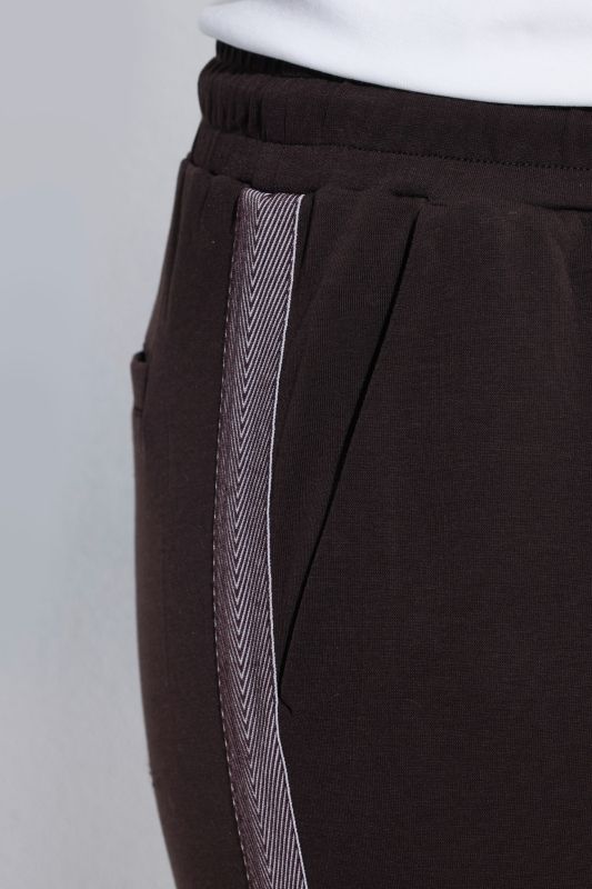 Chevron Side Stripe Drawstring Waist Pants