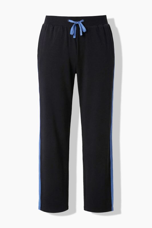 Two-Tone Side Stripe Elastic Waist Joggers